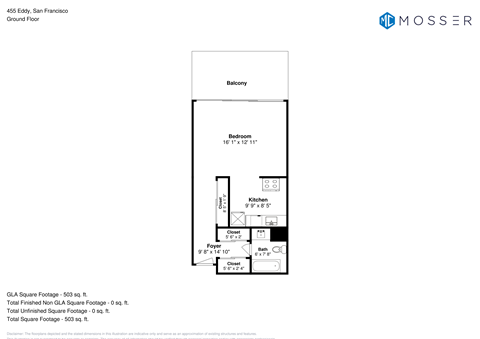 450 Eddy Street, Mosser Towers  - Studio - San Francisco Apartments for Rent